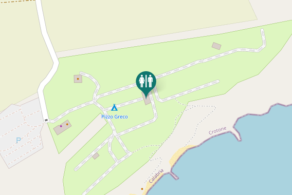 Map showing location of Isola di Capo Rizzuto Toilet