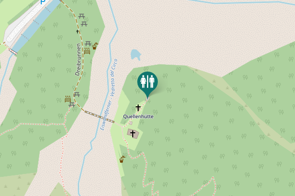 Map showing location of Dreibrunnen Toilet