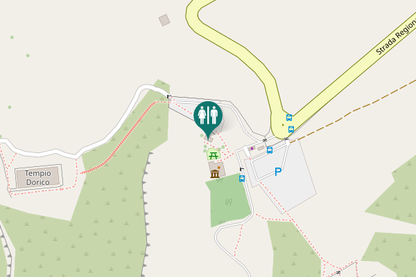 Map showing location of Strada Provinciale 57 Buseto Palizzolo - Bruca - Pocorobba - Segesta 1 Toilet