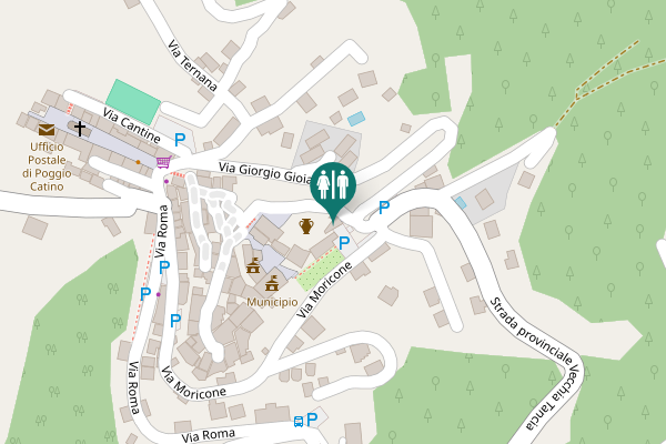 Map showing location of Via Settimo Olgiati Toilet