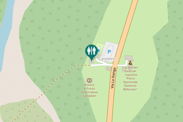 Map showing location of Via La Stanga 28 Toilet