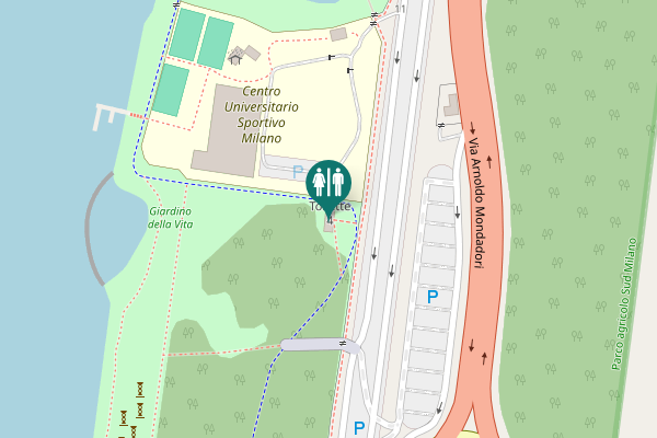 Map showing location of Toilette 4
