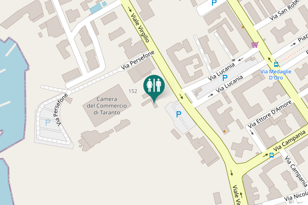 Map showing location of Viale Virgilio 152 Toilet