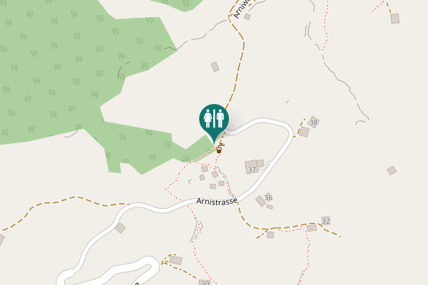 Map showing location of Arniweg Toilet