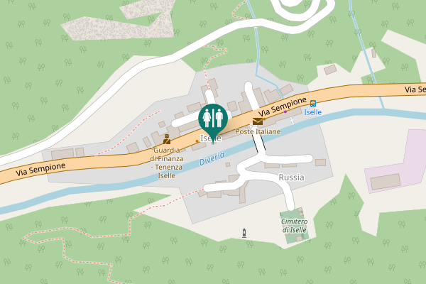 Map showing location of Via Sempione 39 Toilet