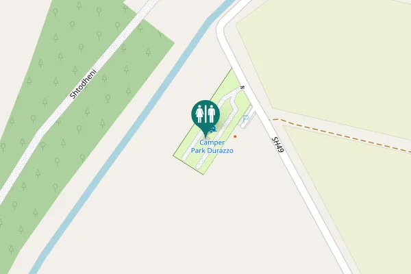 Map showing location of SH49 Toilet