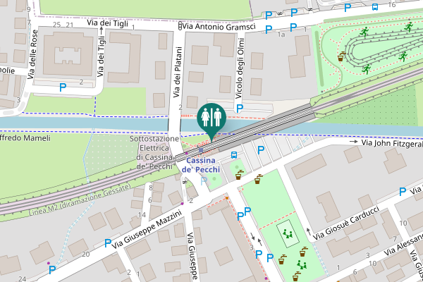 Map showing location of Piazza Decorati al Valor Civile Toilet