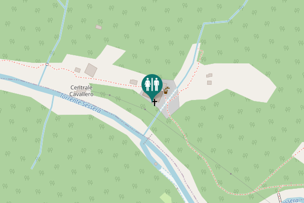 Map showing location of Portula Toilet