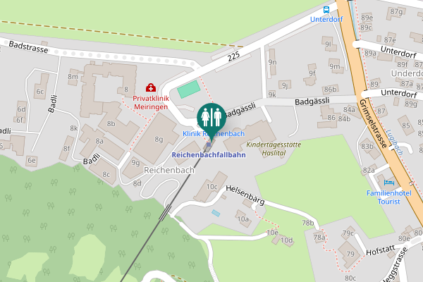 Map showing location of 9c Toilet