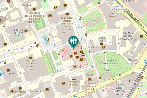 Map showing location of Piazzale Aldo Moro 5 Toilet