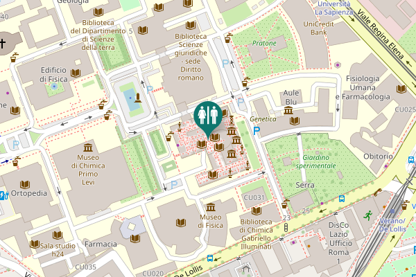 Map showing location of Piazzale Aldo Moro 5 Toilet