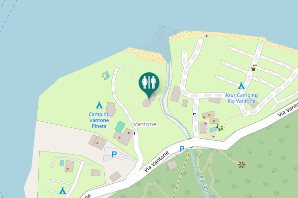 Map showing location of Via Vantone 11 Toilet