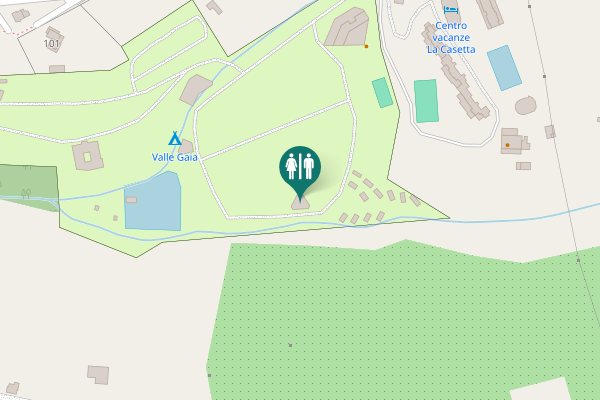 Map showing location of Via Cecinese 87 Toilet