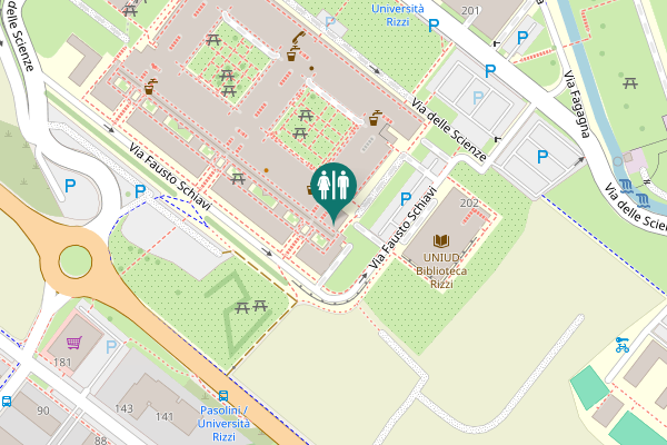 Map showing location of Via Fausto Schiavi 44 Toilet
