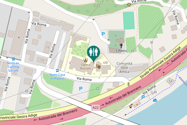 Map showing location of Via Roma 21 Toilet