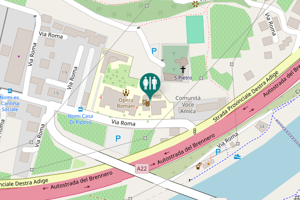 Map showing location of Via Roma 21 Toilet