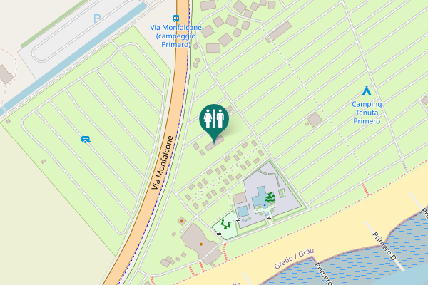 Map showing location of Via Monfalcone 14 Toilet