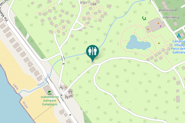 Map showing location of Via Malvito Vecchiarelli 2 Toilet