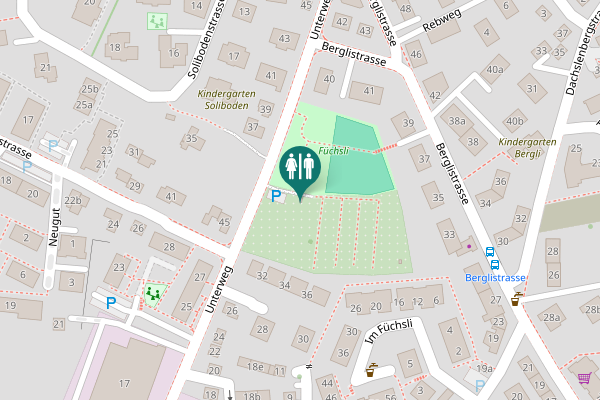 Map showing location of Unterweg 37 Toilet