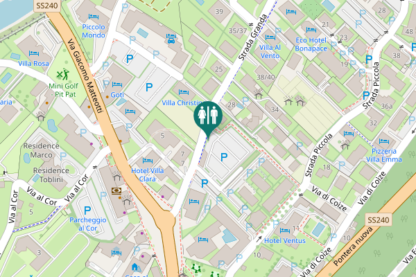 Map showing location of Strada Granda 12 Toilet