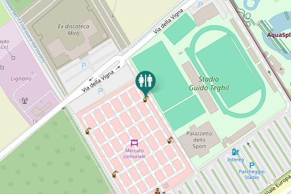 Map showing location of Viale Europa 142 Toilet