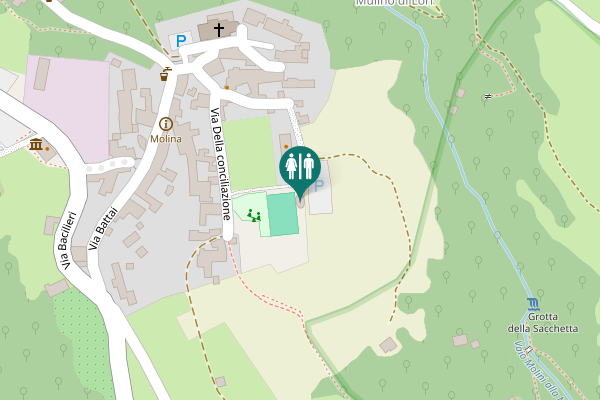 Map showing location of Via Sant'Urbano 8 Toilet