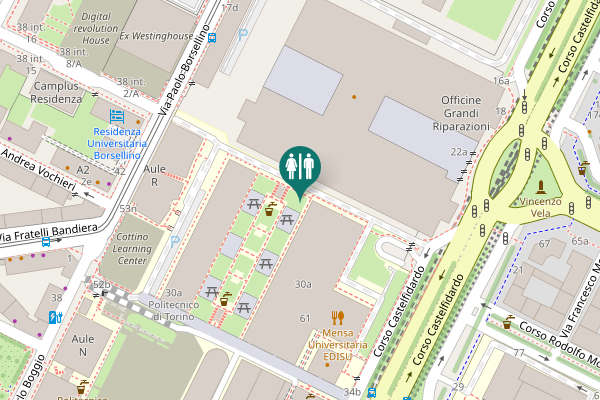 Map showing location of Corso Castelfidardo 30a Toilet