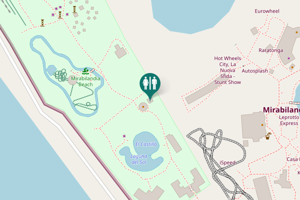 Map showing location of Via Romea Sud 465 Toilet
