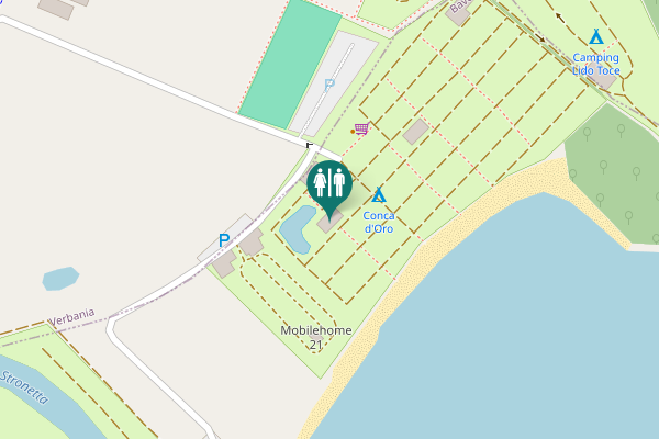 Map showing location of Via 42 Martiri 26 Toilet
