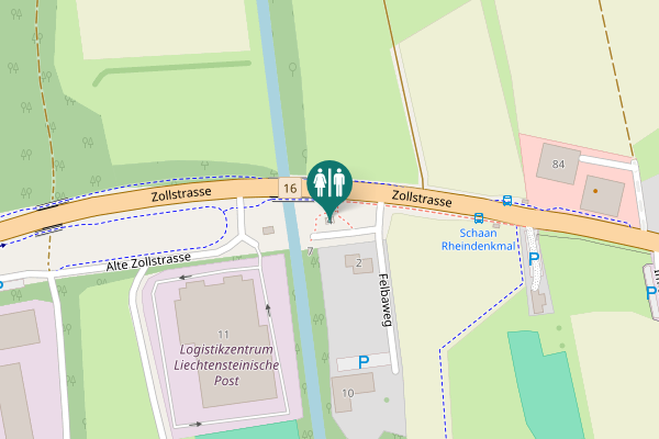 Map showing location of Alte Zollstrasse 4 Toilet