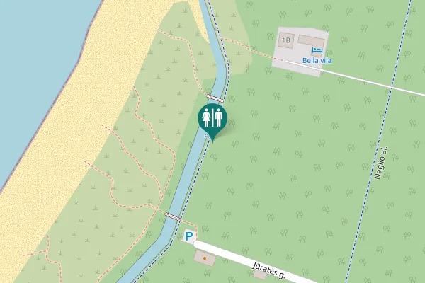 Map showing location of Jūratės g. 2A Toilet