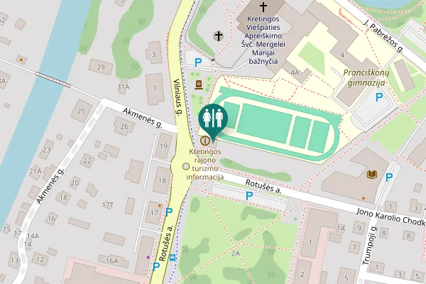 Map showing location of Vilniaus g. 2B Toilet