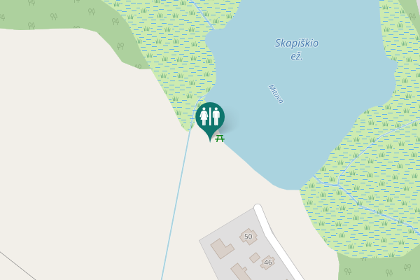 Map showing location of Blaivybės g. 50 Toilet