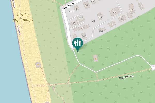 Map showing location of Stovyklos g. 4 Toilet