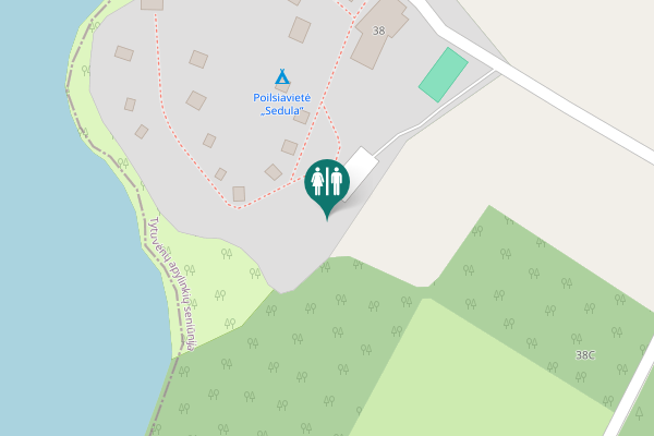 Map showing location of Sedulos g. 38 Toilet