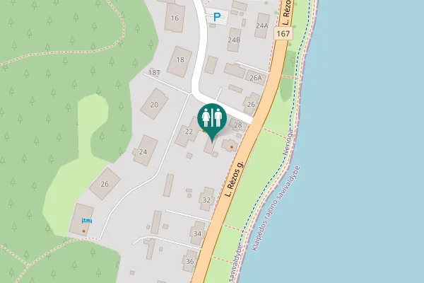 Map showing location of Ievos Kalno g. 22 Toilet