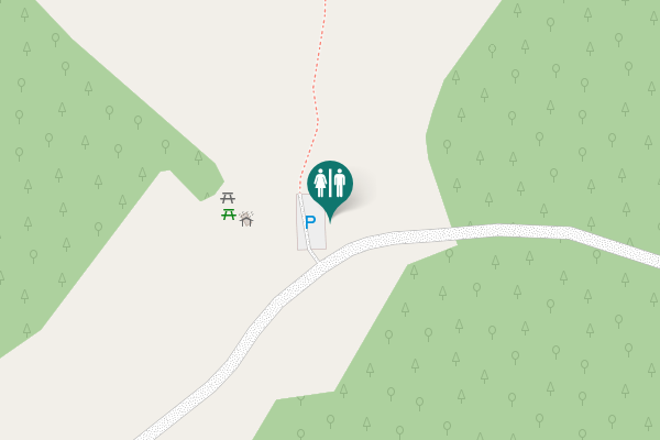 Map showing location of Paežeriai Toilet