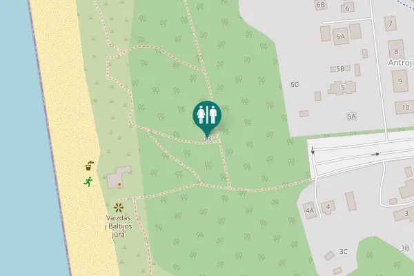Map showing location of Antrosios Melnragės g. 13 Toilet