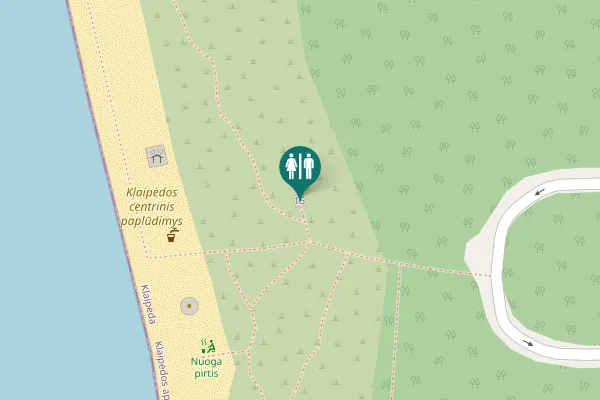 Map showing location of Antrosios Melnragės g. 15 Toilet