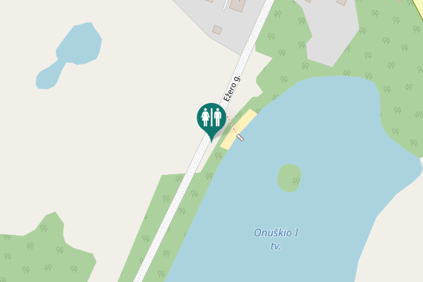 Map showing location of Ežero g. Toilet