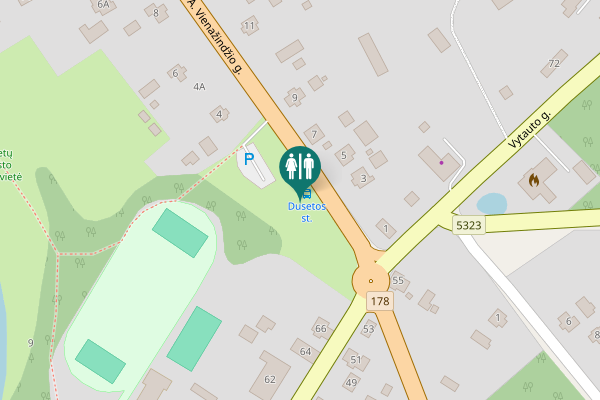 Map showing location of A. Vienažindžio g. 7 Toilet