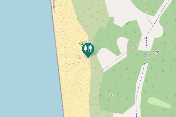 Map showing location of Smiltynės g. 15C Toilet