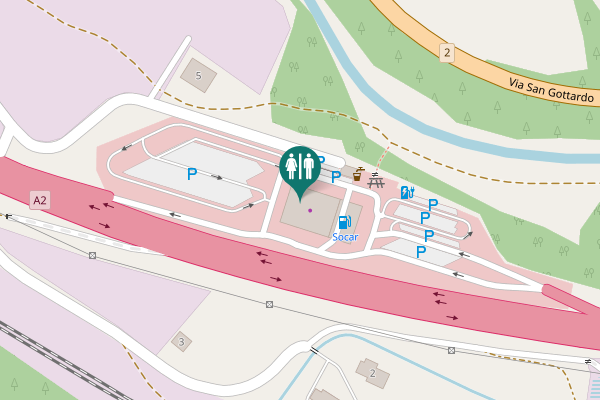 Map showing location of 4 Toilet