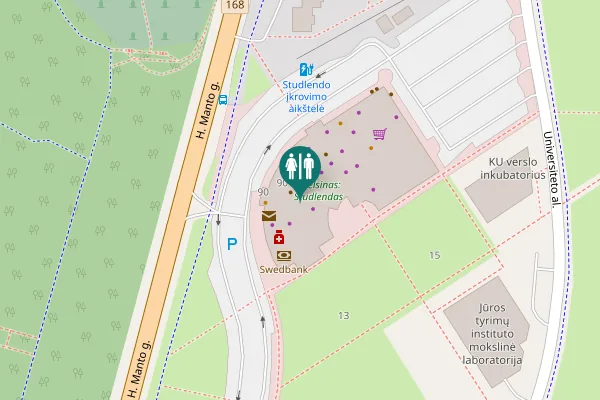 Map showing location of H. Manto g. 90 Toilet