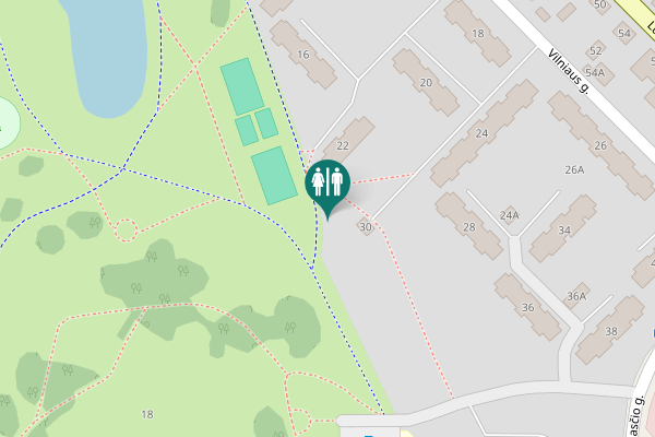 Map showing location of Vilniaus g. 22 Toilet