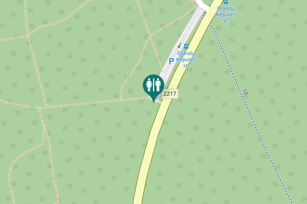 Map showing location of 2217 Toilet