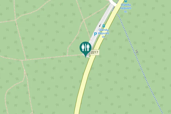Map showing location of 2217 Toilet