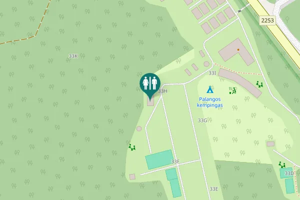 Map showing location of Klaipėdos pl. 33H Toilet