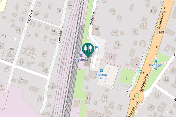 Map showing location of Stoties g. 2 Toilet