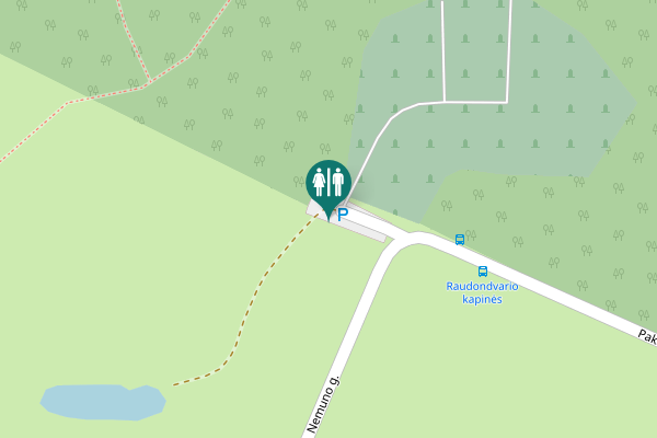 Map showing location of Šilelis Toilet